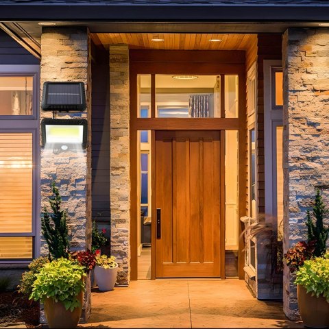 Lampa solarna zewnętrzna z czujnikami ruchu zmierzchu 100 LED