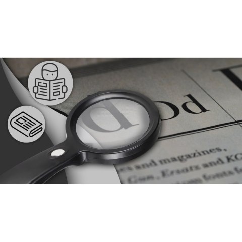 Lupa podświetlana do czytania powiększenie 10x 18 diod LED 85 mm