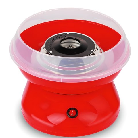 Maszyna do waty cukrowej z patyczkami miarką 550 W - czerwona