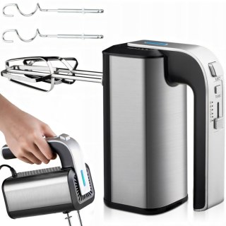 Mikser robot kuchenny ręczny 5 prędkości TURBO 300 W - srebrny