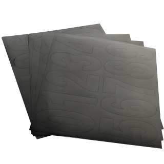 Numer domu podświetlany solarny z czujnikiem zmierzchu metalowy