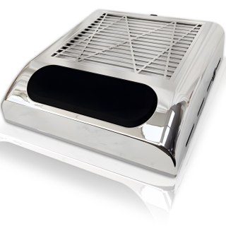 Pochłaniacz pyłu do paznokci kosmetyczny bezworkowy 80 W - srebrny