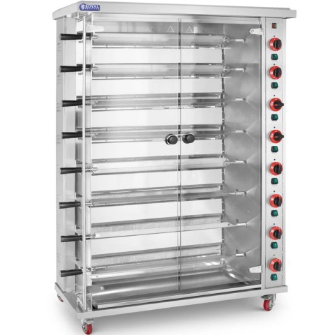 Rożen gazowy opiekacz do 40 kurczaków 8 szpikulców propan-butan 40 kW