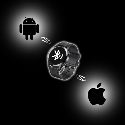 Smartwatch zegarek męski wielofunkcyjny SPORT ZDROWIE 46 mm