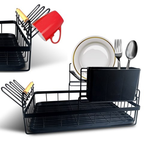 Suszarka do naczyń ociekacz dwupoziomowy z tacką 42 x 44 x 26.5 cm