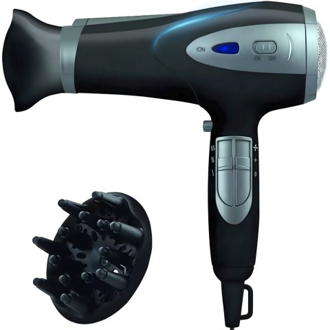 Suszarka do włosów z jonizacją zimnym nawiewem akcesoriami 5w1 2000 W