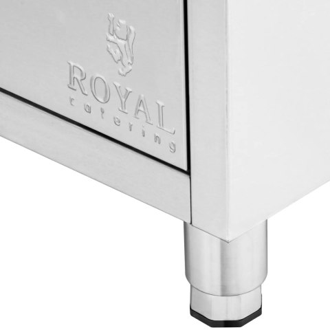 Szafka gastronomiczna przyścienna z rantem 3 szuflady STAL 50 x 60 cm