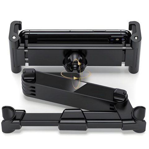 Uchwyt samochodowy teleskopowy na zagłówek do telefonu tabletu