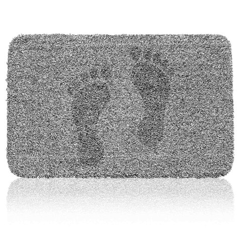 Wycieraczka do butów mata pod drzwi antypoślizgowa 70 x 46 cm - szara