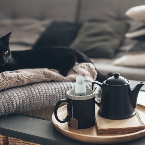 Zaparzacz sitko do herbaty kawy ziół z uchwytem - ludzik