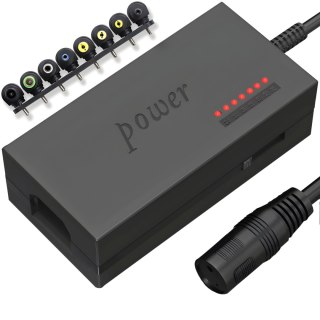 Zasilacz ładowarka uniwersalna sieciowa do laptopa 8 końcówek 96 W