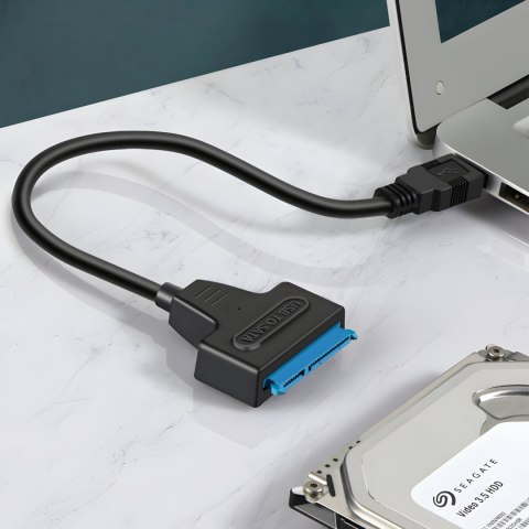 Adapter przejściówka do dysku HDD SSD SATA-USB 2,5'' 32 cm
