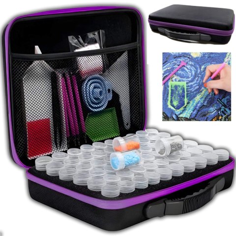 Akcesoria do haftu diamentowego diamond painting w walizce - zestaw