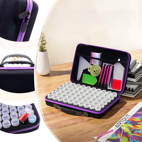 Akcesoria do haftu diamentowego diamond painting w walizce - zestaw