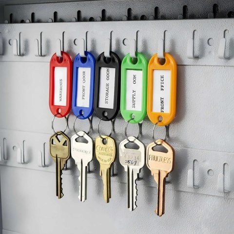 Identyfikatory breloki zawieszki do kluczy 100 szt. mix kolorów