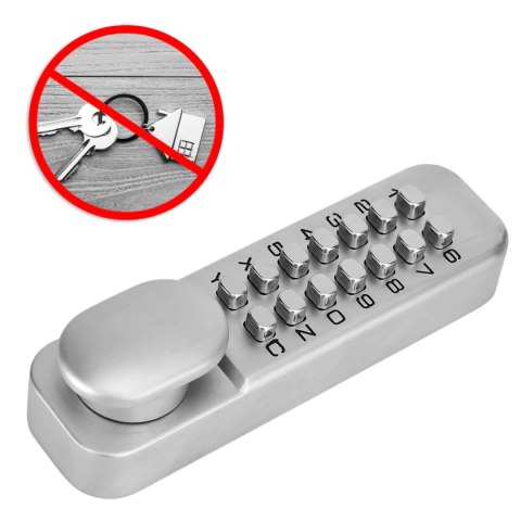 Klamka do drzwi na kod z zamkiem szyfrowym mechanicznym