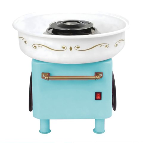 Maszyna do waty cukrowej domowa patyczki miarka niebieska - zestaw