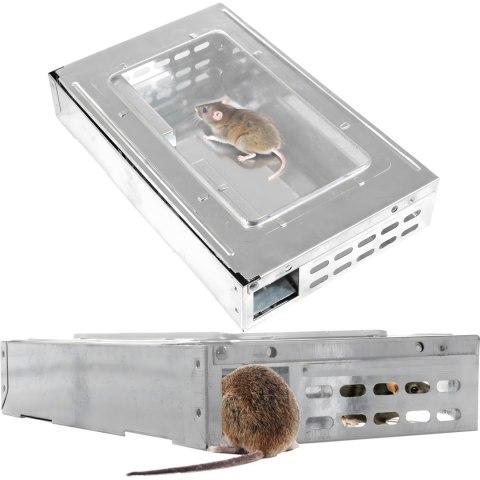 Myszołapka żywołapka pułapka na myszy humanitarna 26 x 16 x 4,5 cm
