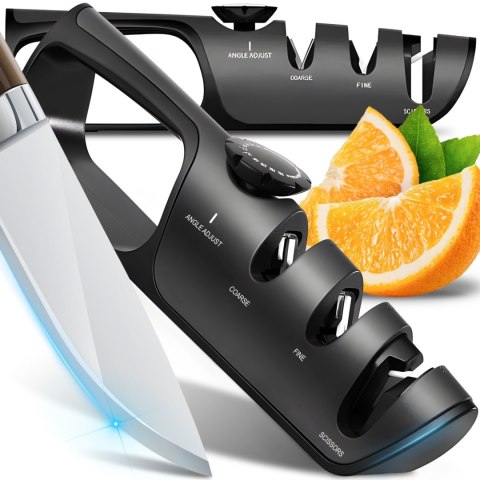 Ostrzałka osełka do noży nożyczek ręczna 3 fazy