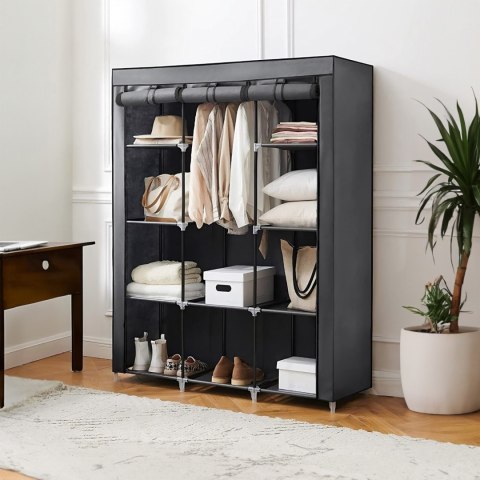 Szafa materiałowa tekstylna regał do garderoby 148 x 42 x 172,5 cm