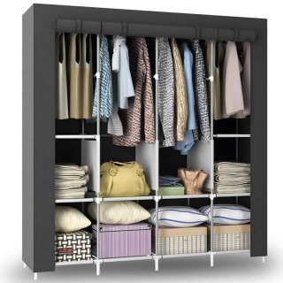 Szafa materiałowa tekstylna składana do garderoby 165 x 45 x 170 cm