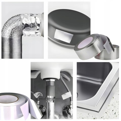 Taśma naprawcza wodoodporna mocna 40 m - szara