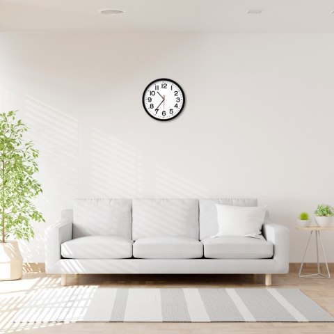 Zegar ścienny klasyczny kwarcowy cichy śr. 20 cm