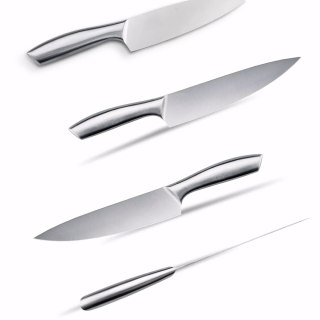 Zestaw noży kuchennych stalowych w bloku - 16 el.