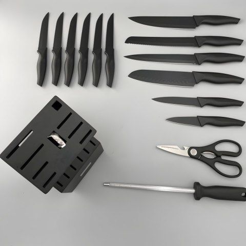 Zestaw noży kuchennych w bloku stojaku - 16 el.