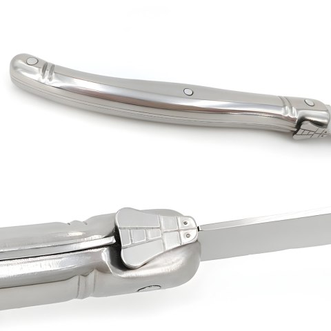 Zestaw noży kuchennych ząbkowanych do steków grilla BBQ w bloku - 6 el.