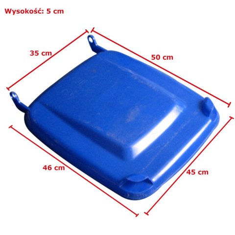 Wieko pokrywa do kubła kosza na śmieci 120L niebieska